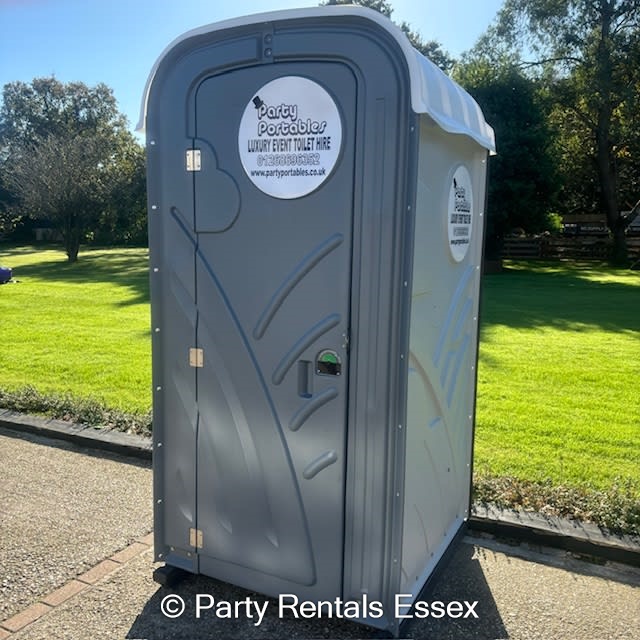 Grey Portable Toilet Hire in Benfleet Party Rentals Essex